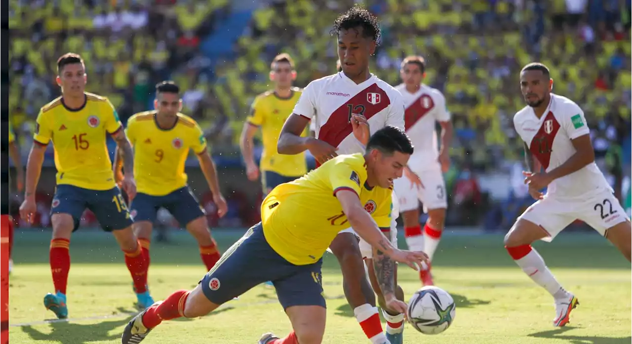 Colombia complica su camino al Mundial de Qatar al caer ante Perú en Barranquilla