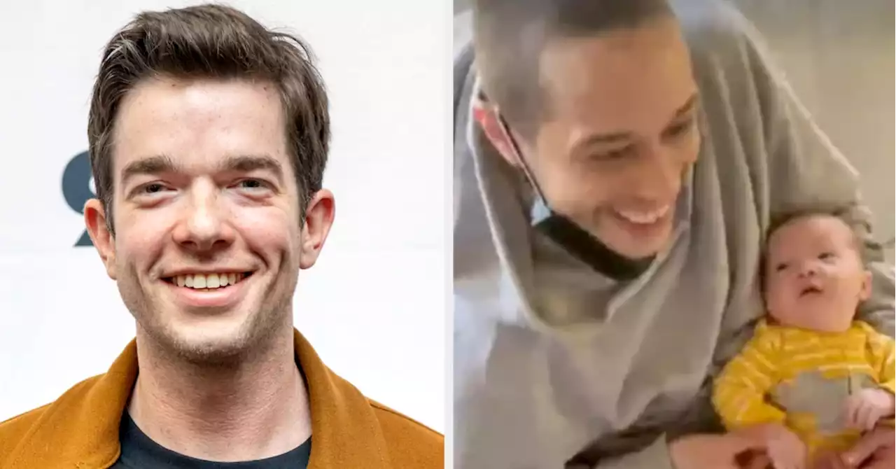 'Uncle Pete' Davidson Met John Mulaney's Baby Son, And It's Quite Cute