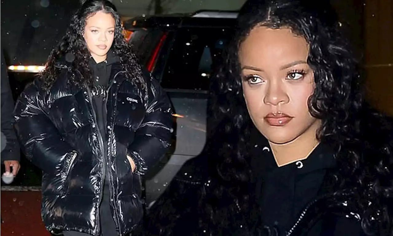 Rihanna layers up during a jewelry shopping trip in New York City