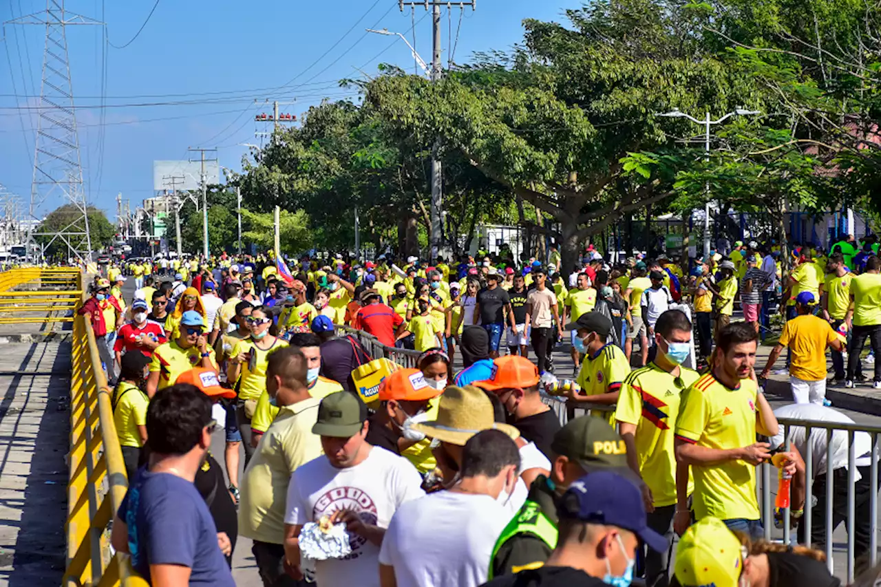 Derrota de Colombia ‘aguó’ el ambiente de fiesta en Barranquilla