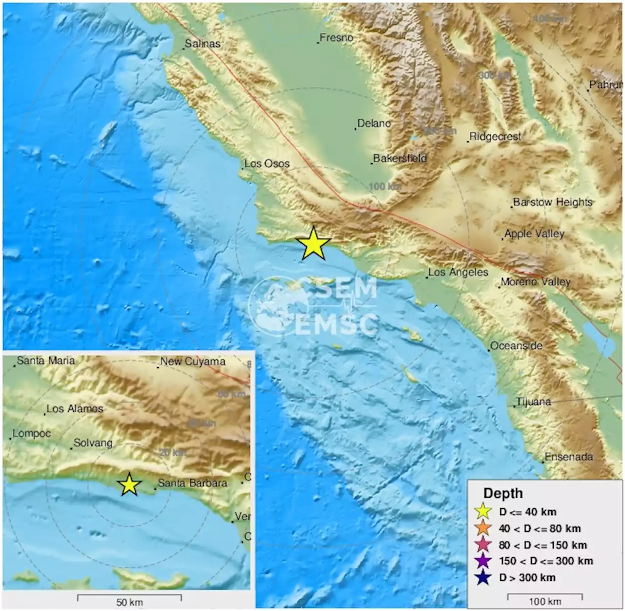 Earthquake, Magnitude 2.2 - SOUTHERN CALIFORNIA - 2022 January 29, 18:06:44 UTC