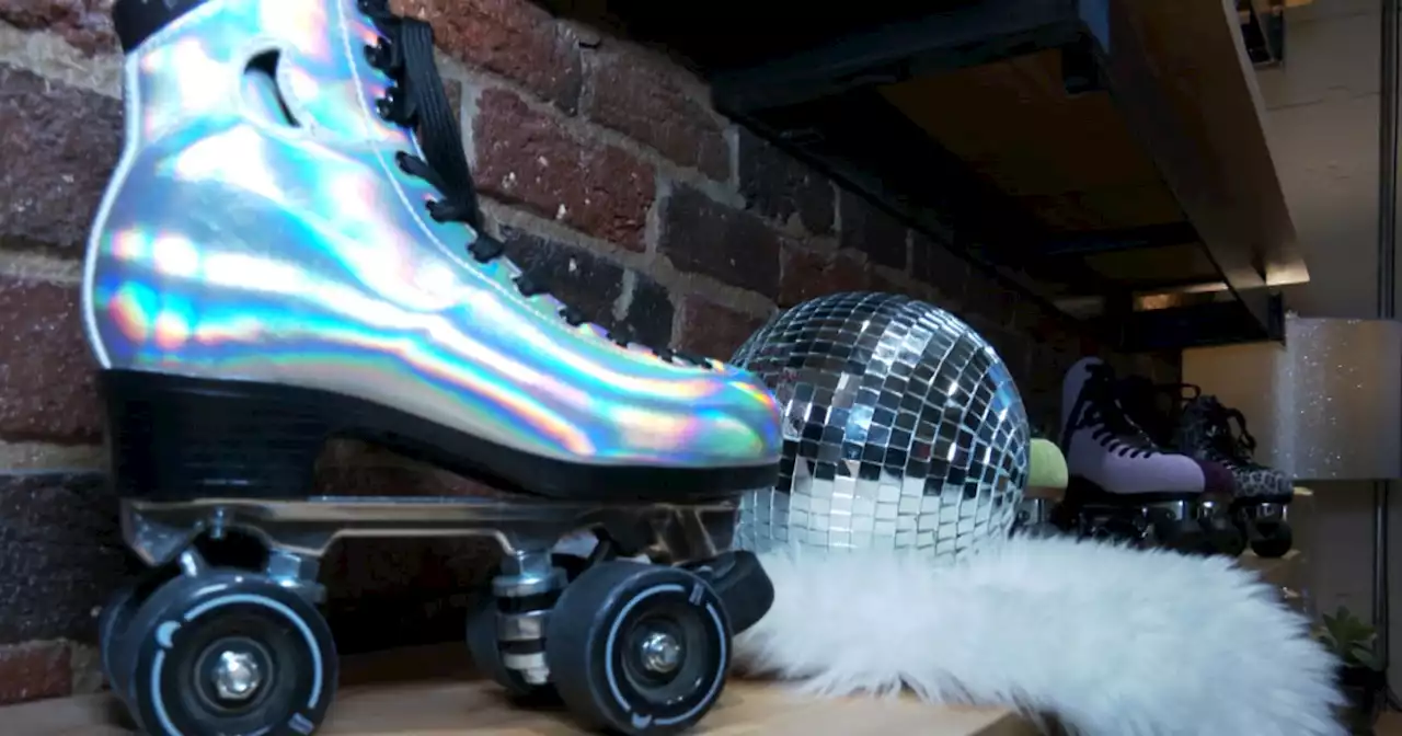 Disco roller skates take off after woman repurposes rentals into 'Moon Boots'