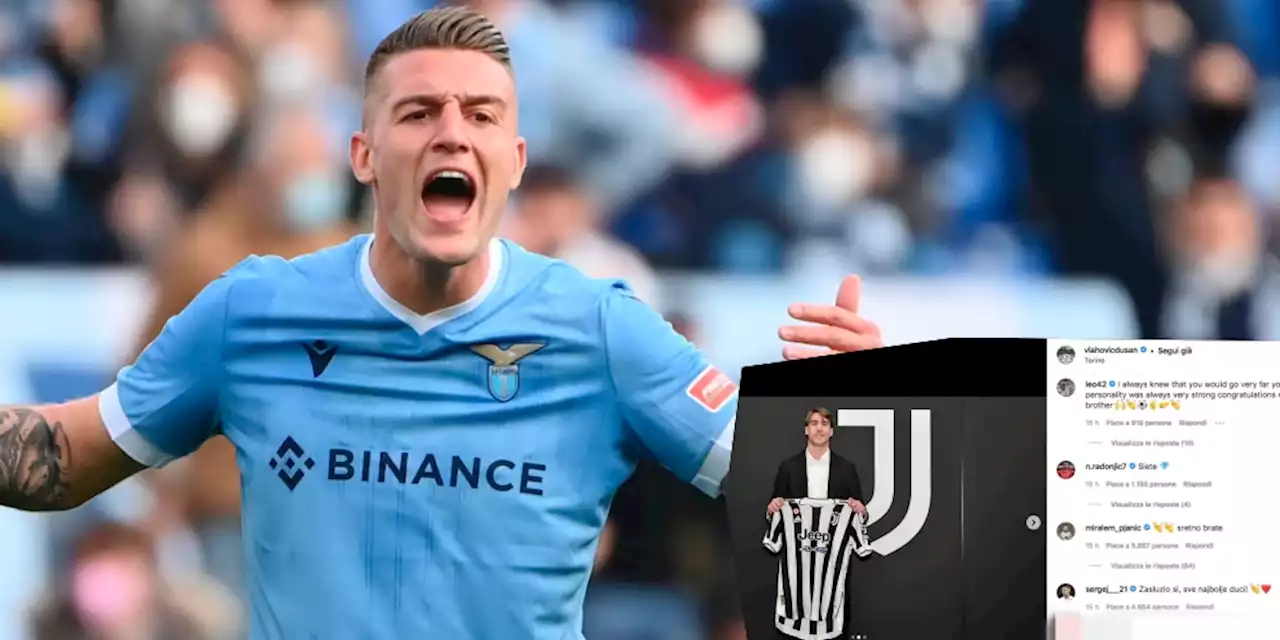 Milinkovic-Savic commenta il post di Vlahovic e scatena i tifosi: 'Vieni alla Juve'