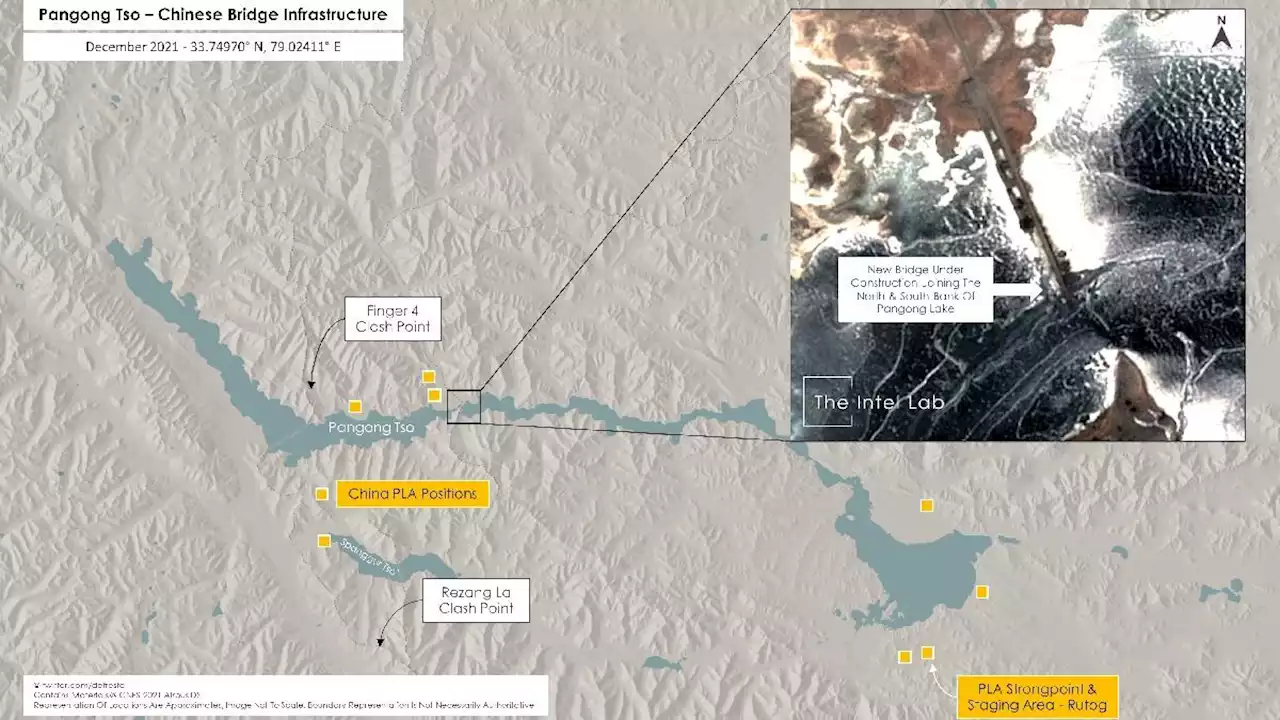 LAC पर पैंगोंग झील के करीब चीन बना रहा पुल, सैटेलाइट तस्वीर से खुलासा
