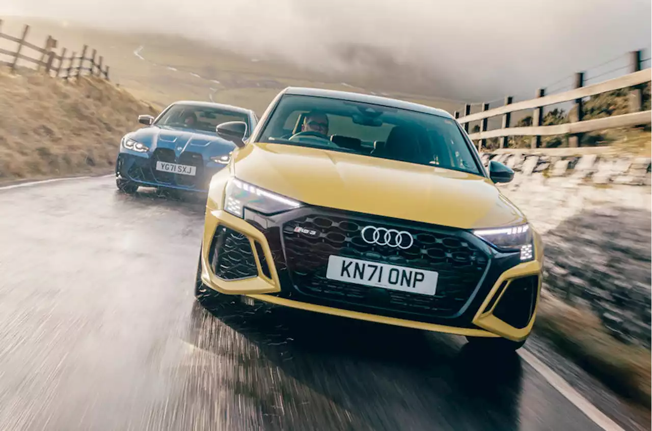 BMW M3 vs Audi RS3: 4WD sports saloons face off | Autocar