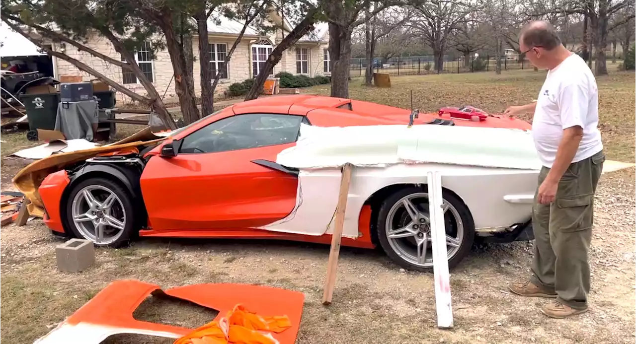 It Takes Some Balls To Chop A Brand New C8 Corvette And Make A C2 And Art Deco-Inspired Custom Build | Carscoops