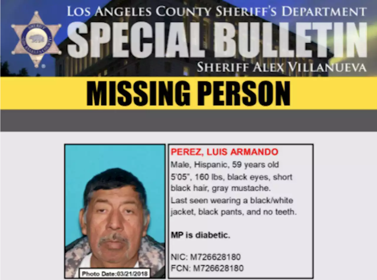 Authorities Searching For Missing Los Angeles Man