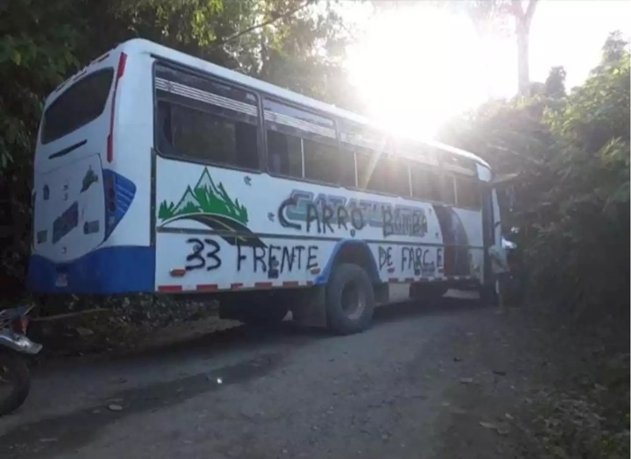 Alerta en vía de Norte de Santander por bus marcado como “carro bomba”