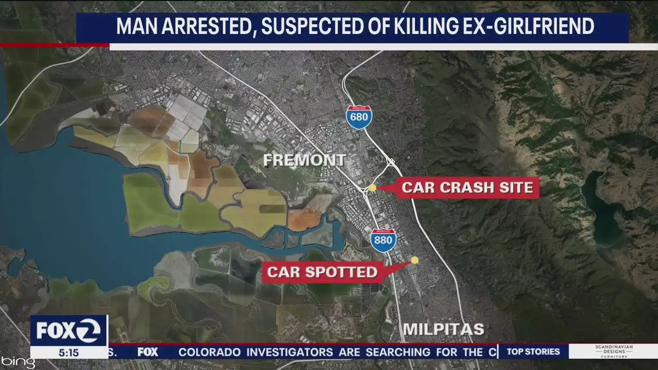 Man suspected of killing ex-girlfriend, speeding away with her body: Milpitas police