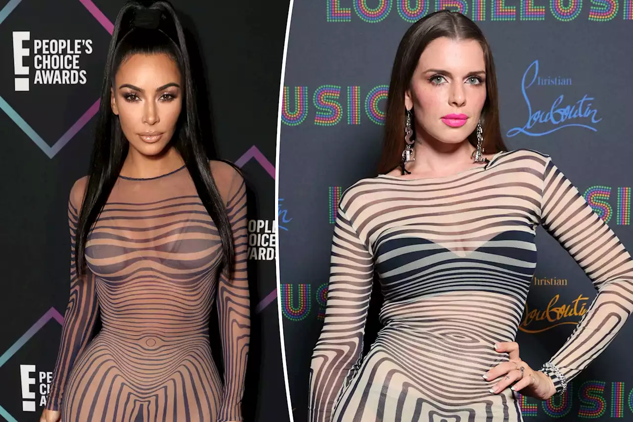 Julia Fox wore same dress as Kim Kardashian before date with Kanye West