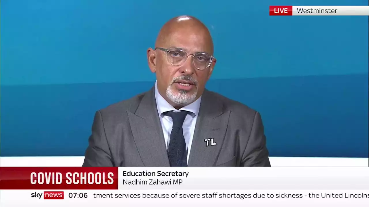 COVID-19: Schools advised to merge classes to deal with staff shortages as Education Secretary Nadhim Zahawi urges children to get vaccinated