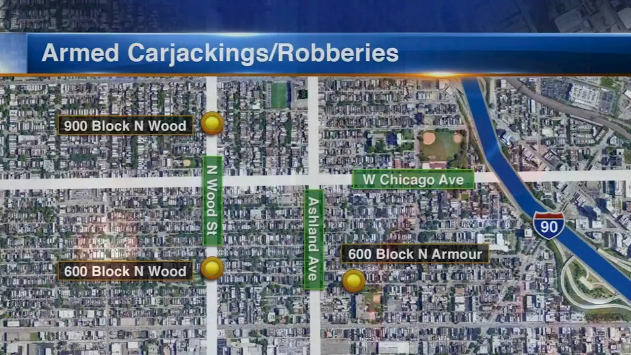 Chicago police issue alert after string of West Town armed carjackings