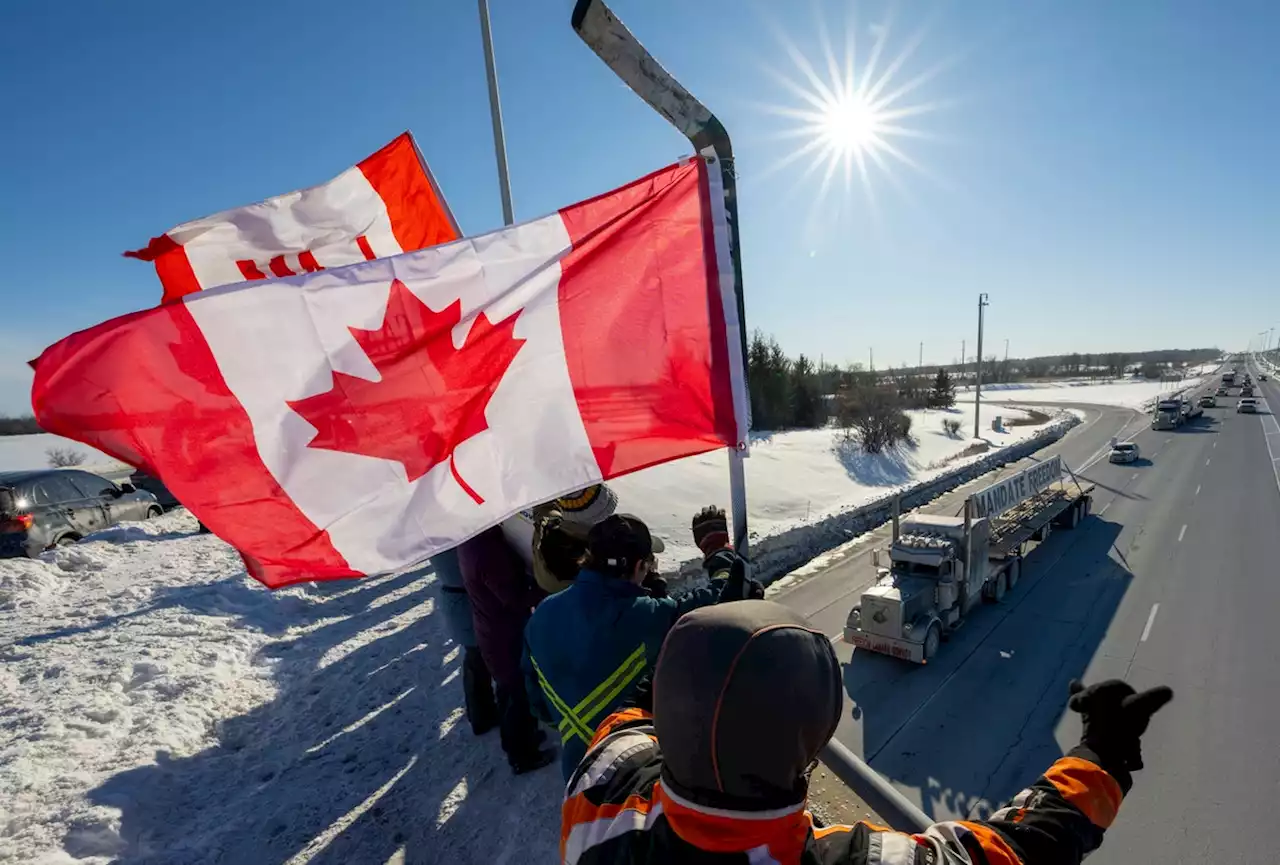 „Freedom Convoy“ in Kanada: Trucker protestieren gegen Corona-Impfpflicht