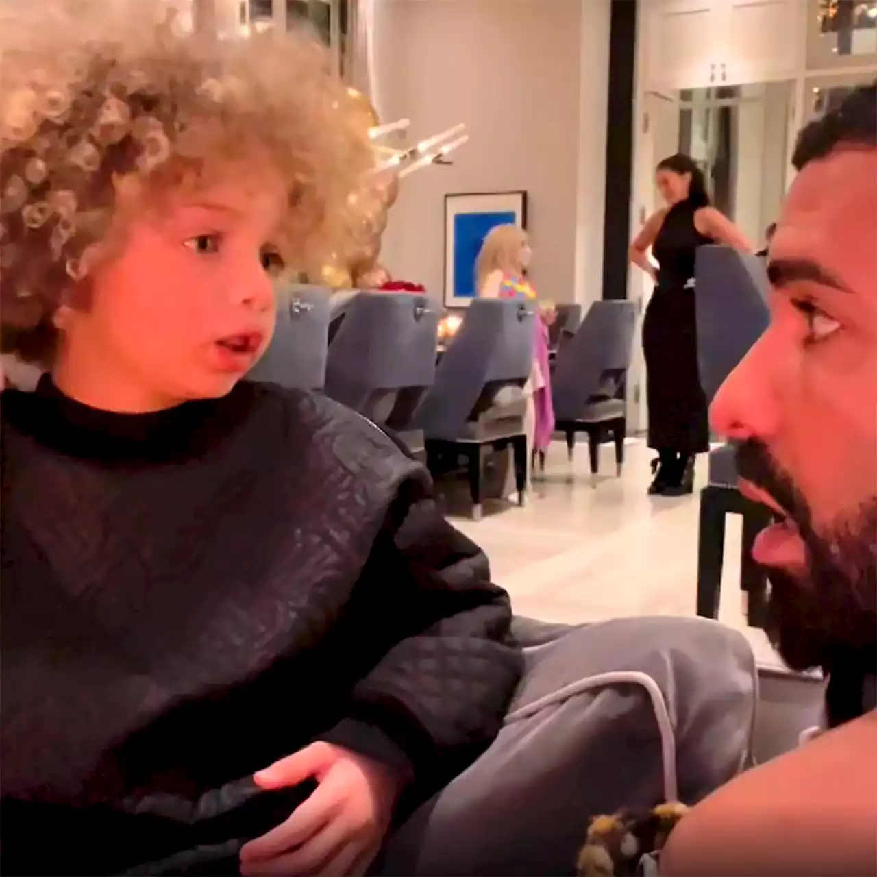 Watch Drake's Son Adonis Tell Dad He'll Be Bigger Than Him in Adorable Video - E! Online