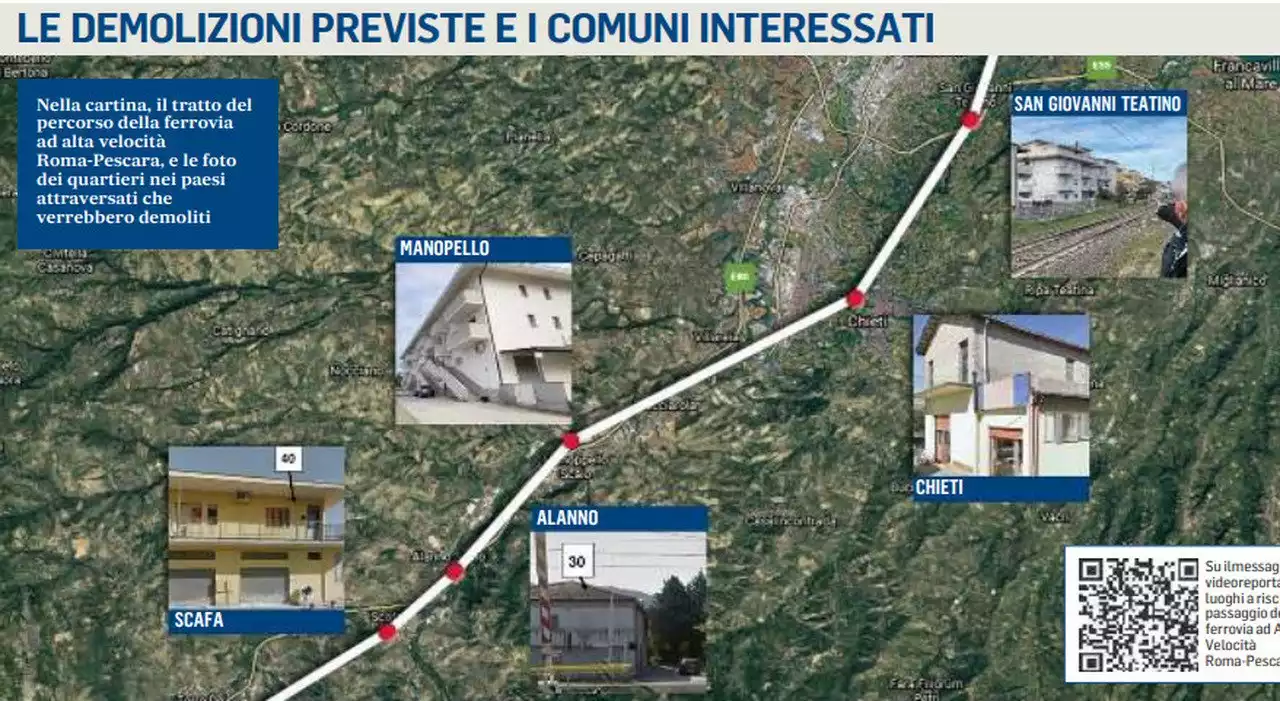 Roma-Pescara, Fs apre ai binari fuori dai paesi: ecco le condizioni per modificare il tracciato