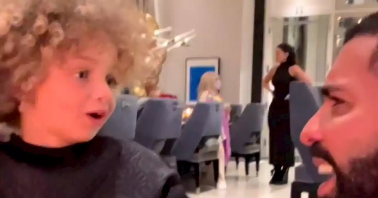 Drake in stitches as his four-year-old son Adonis 'trolls' him in French