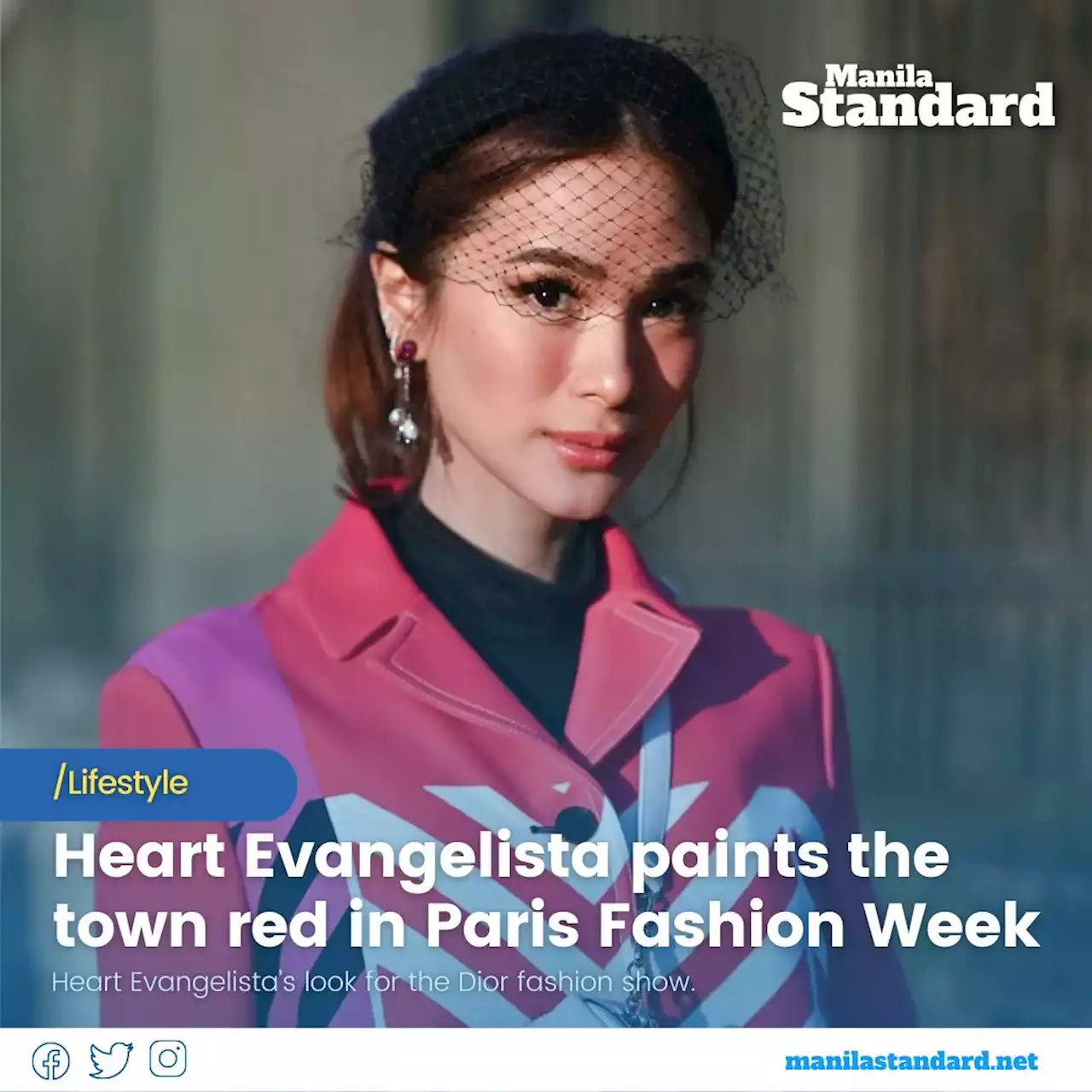 Heart Evangelista paints the town red in Paris Fashion Week