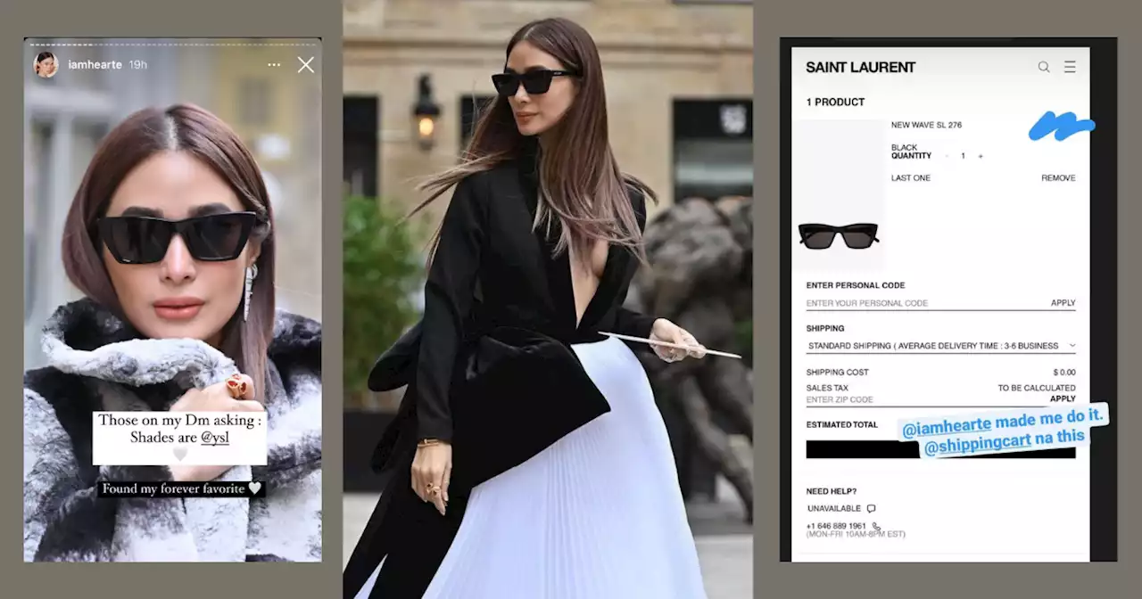 ‘Heart made me do it’: How Heart Evangelista’s Saint Laurent shades got sold out in different parts of the world