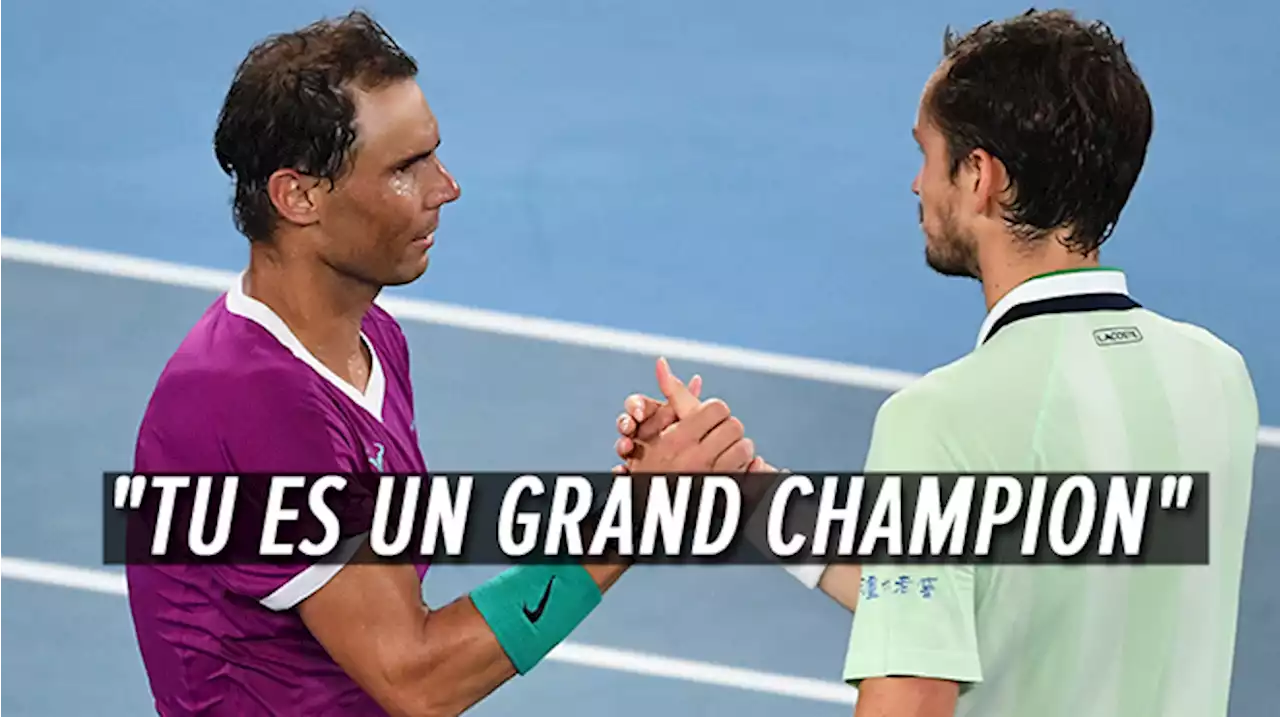 'Je sais que c'est un moment difficile': voici ce qu'a déclaré Rafael Nadal à Daniil Medvedev après sa victoire