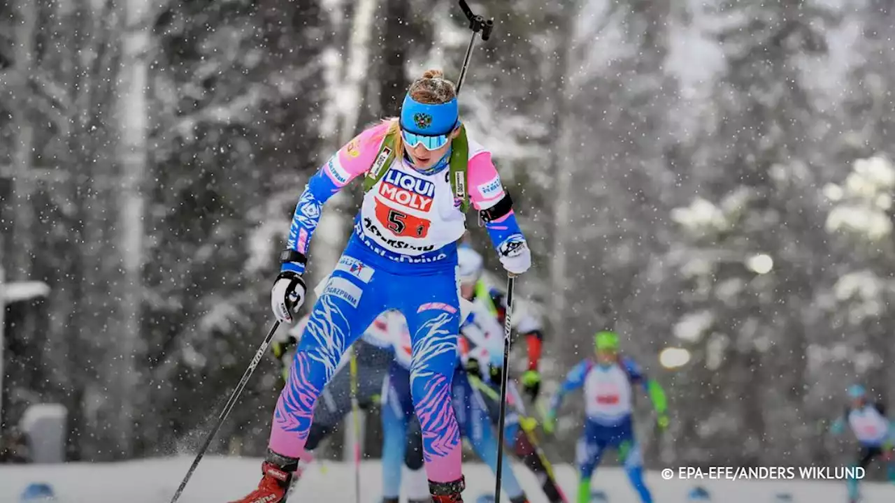 Сборная России победила в одиночной смешанной эстафете на чемпионате Европы по биатлону