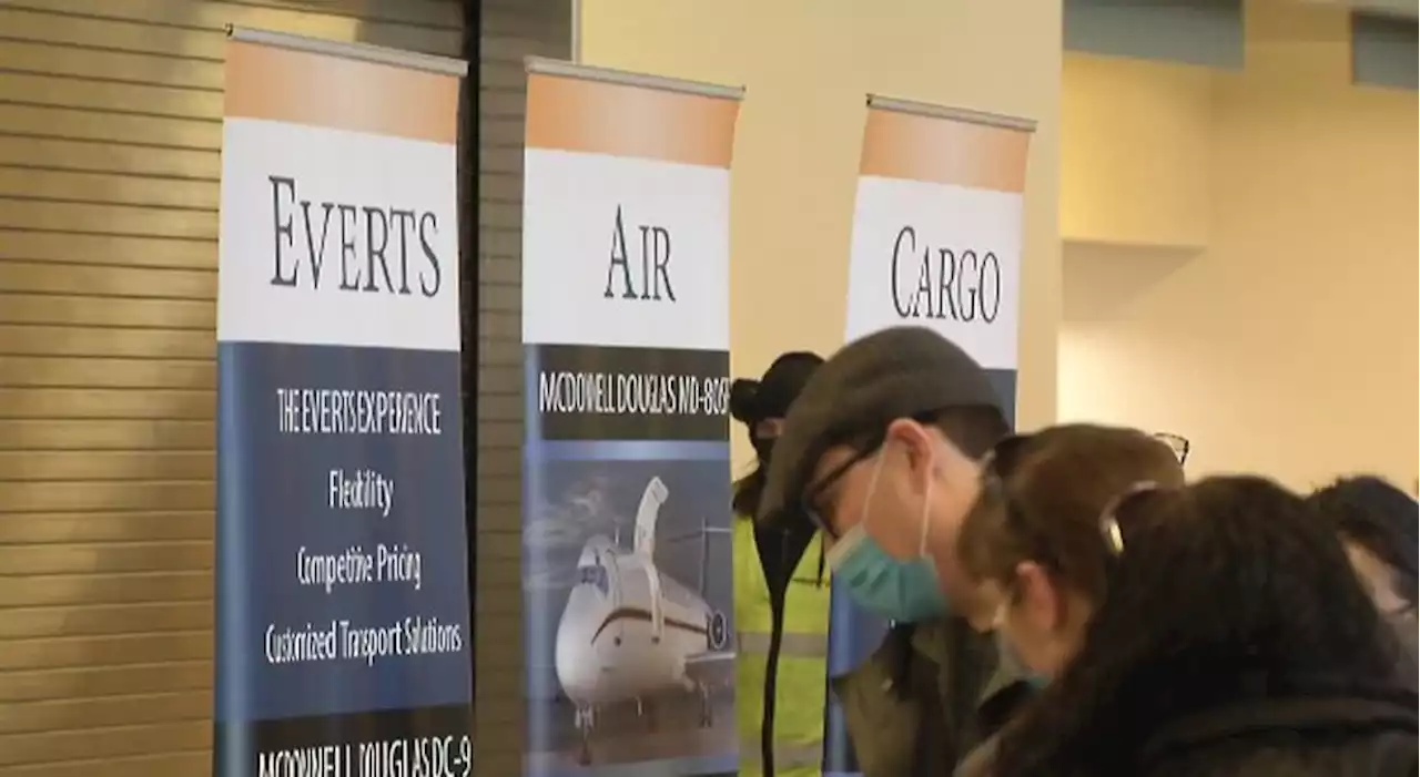 Job seekers turn out for annual jobs fair at Ted Stevens Anchorage International Airport