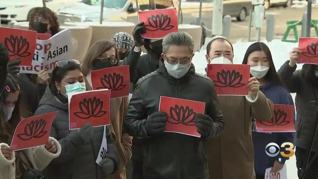 Dozens Gather At Philadelphia's City Hall To Confront Rise Of Anti-Asian Hate Incidents