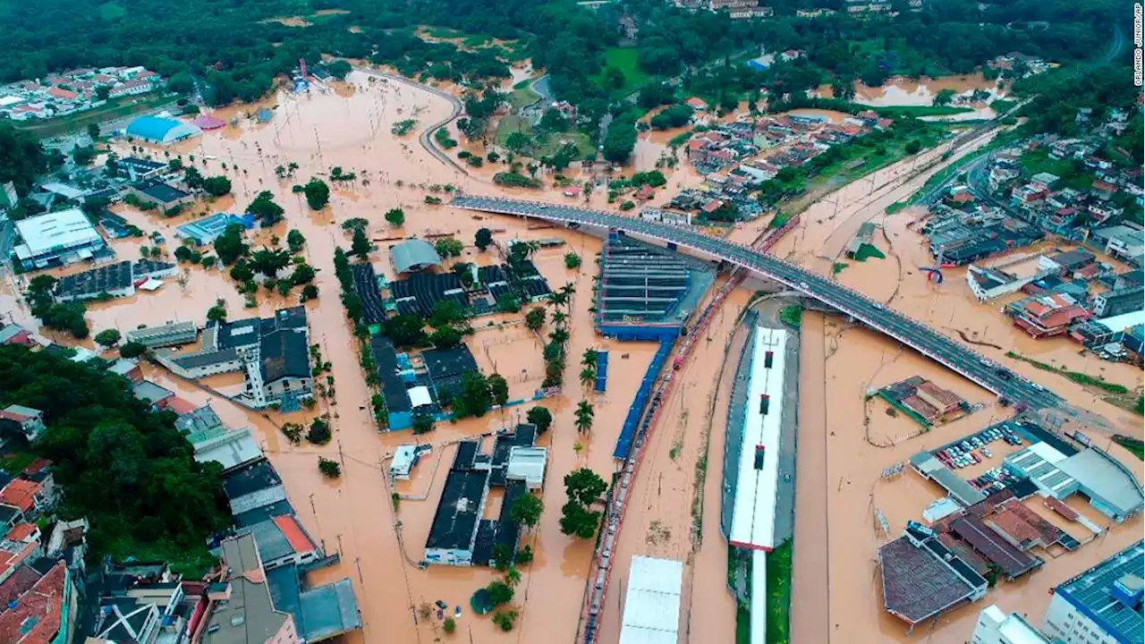 More than 20 dead and thousands displaced as heavy rain triggers floods and landslides in Brazil