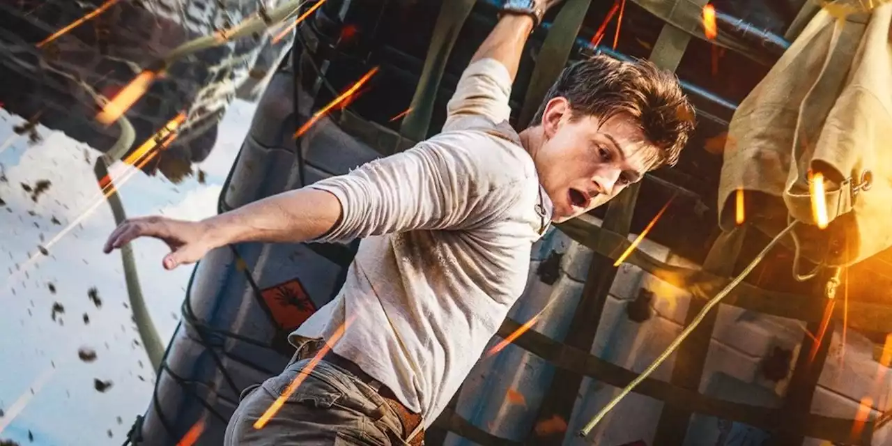 ‘Uncharted’ IMAX Poster Shows Nathan Drake's Daunting Mid-Air Airplane Stunt