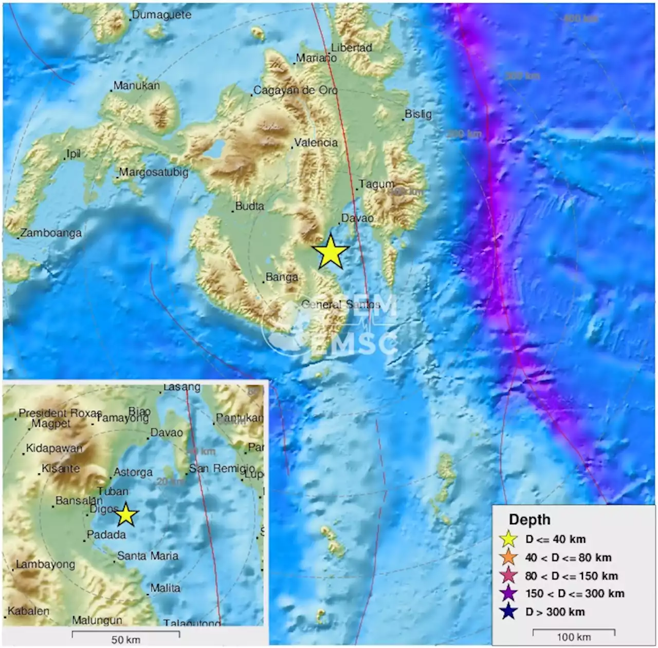 Earthquake, Magnitude 4.5 - MINDANAO, PHILIPPINES - 2022 January 31, 02:24:06 UTC