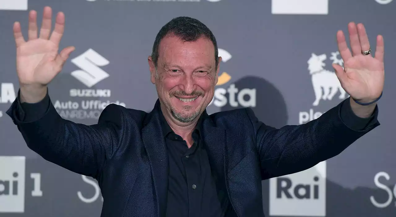 Sanremo 2022, Amadeus: «Fiorello pensavo non sarebbe venuto, era pronta la sagoma. Se prendo il covid, nessun piano B»