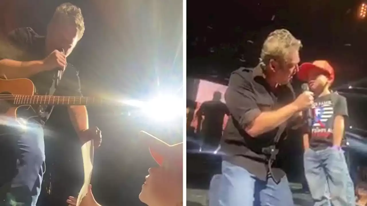 Blake Shelton Brings 6-Year-Old Needing Heart Transplant On Stage