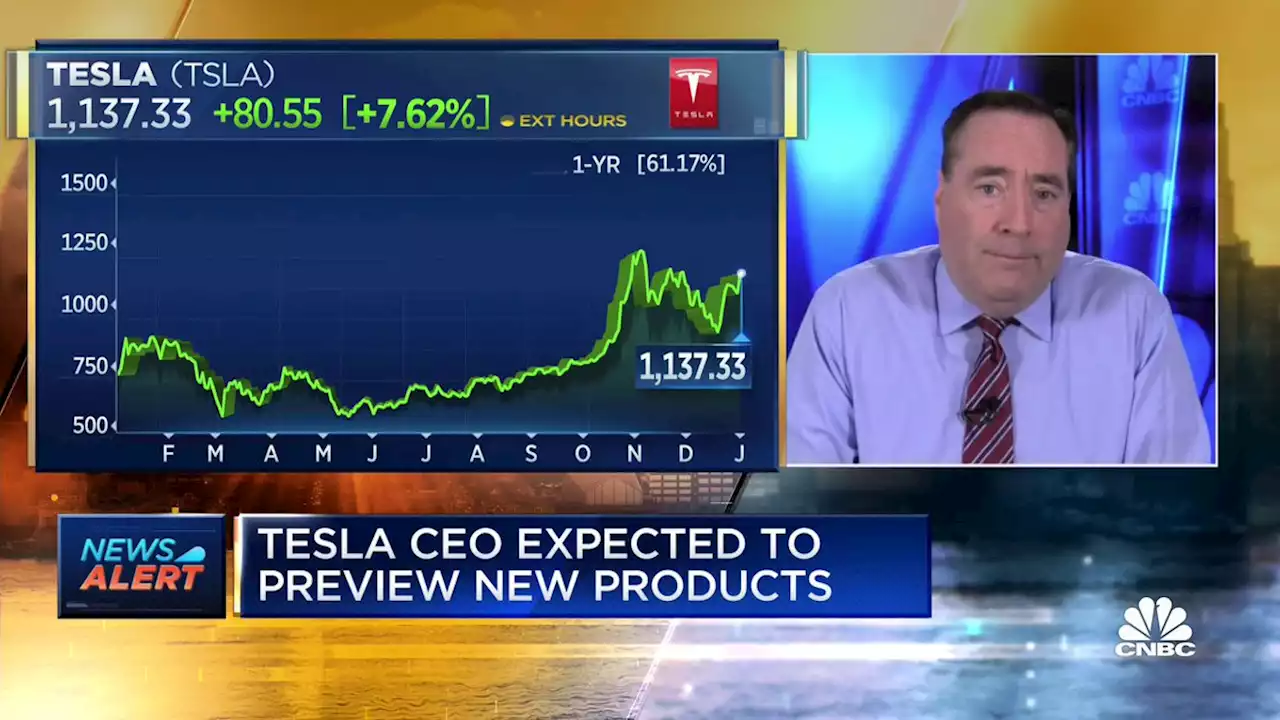 Tesla stock closes up 13% after reporting record vehicle deliveries for 2021