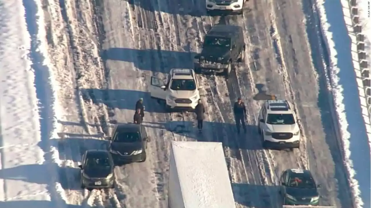 Motorists spent hours on an icy, major interstate in Virginia