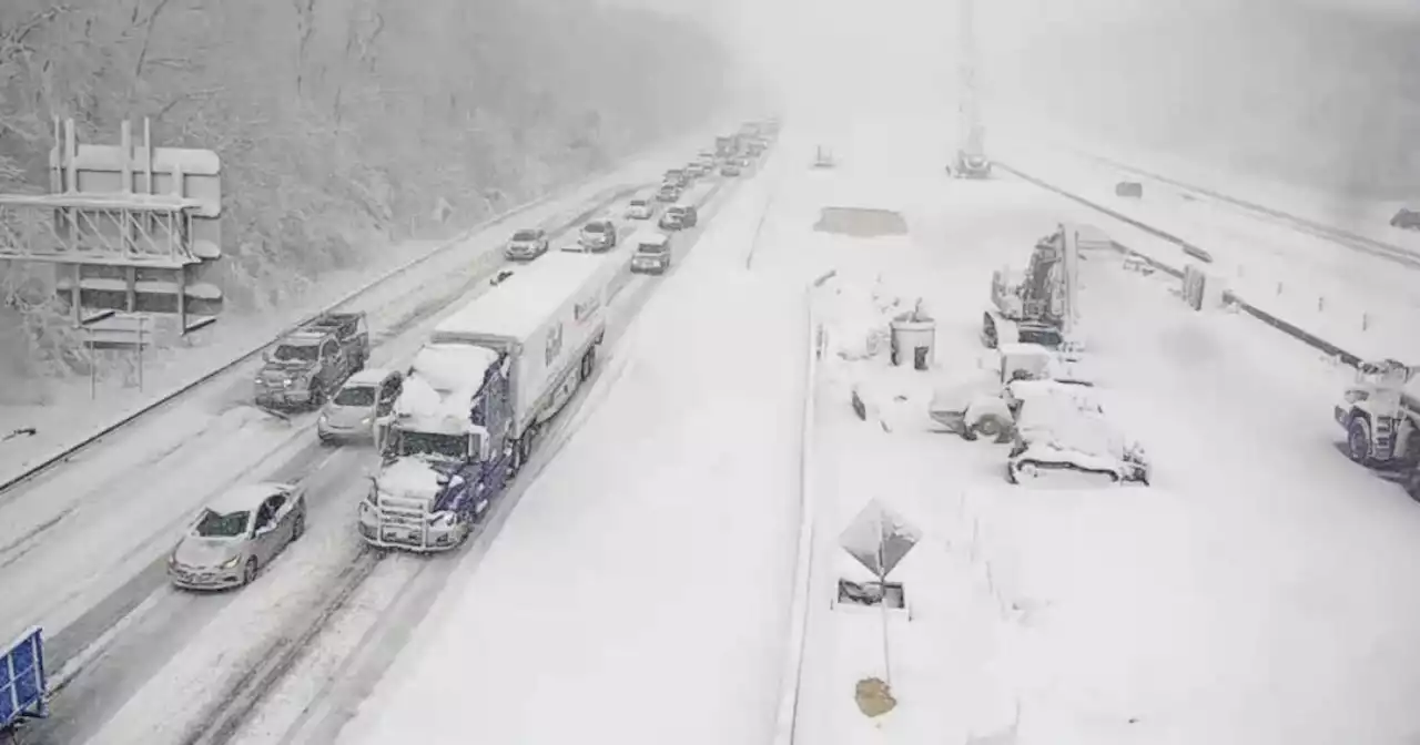 Hundreds stranded overnight on Virginia highway in freezing temperatures