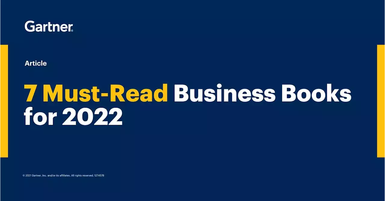 Top Must-Read Business Books for 2022 | Gartner