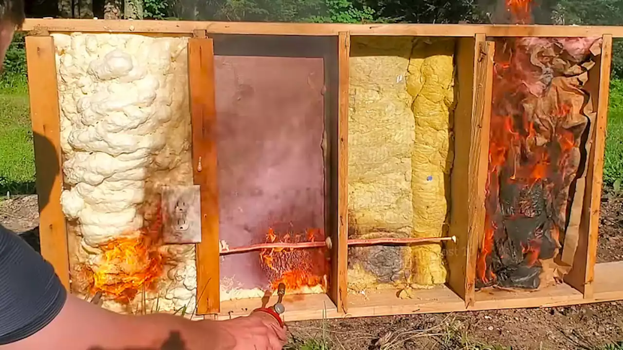 Comparing the Burnability of Different Fire Insulation Materials