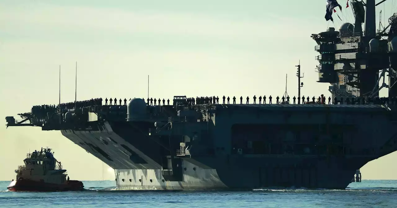 In a historic first, U.S. aircraft carrier deploys from San Diego with a woman in command