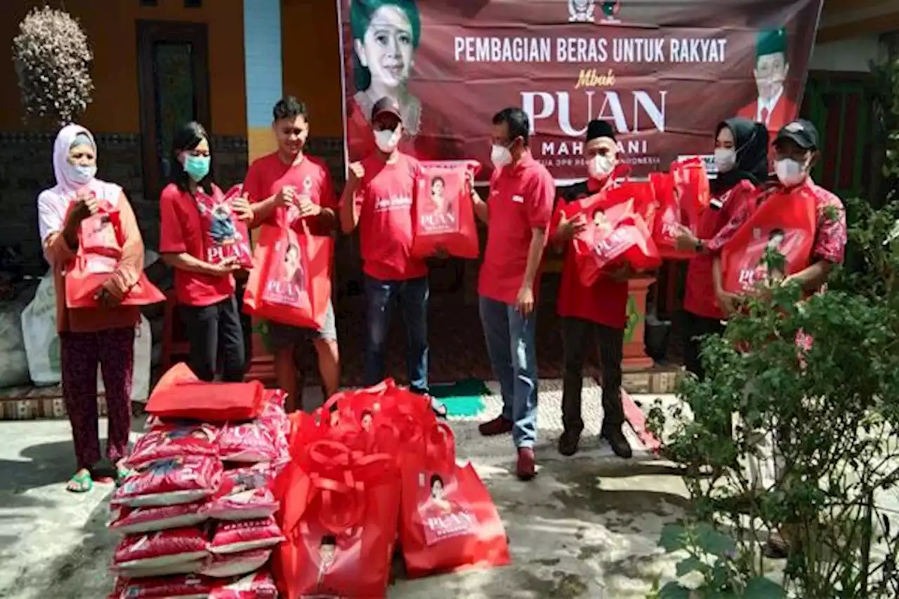 Paket Sembako Bergambar Puan Maharani Dibagi di Klaten, Ini Alasannya