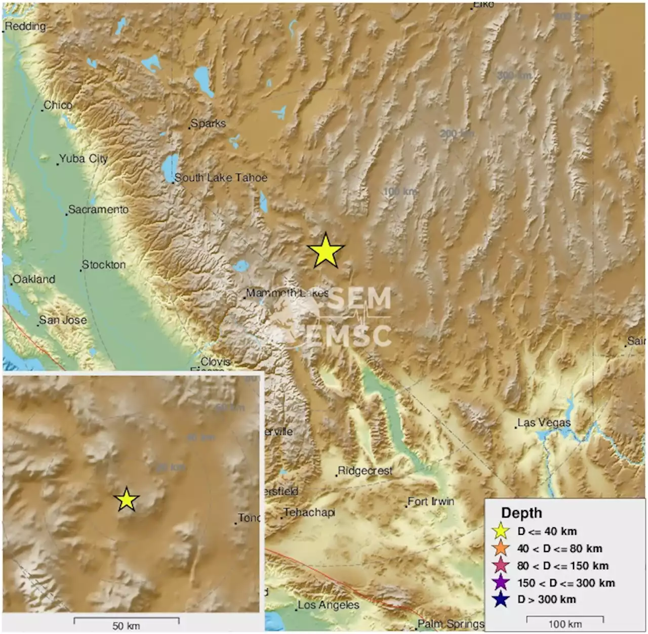 Earthquake, Magnitude 2.6 - NEVADA - 2022 January 05, 07:20:55 UTC