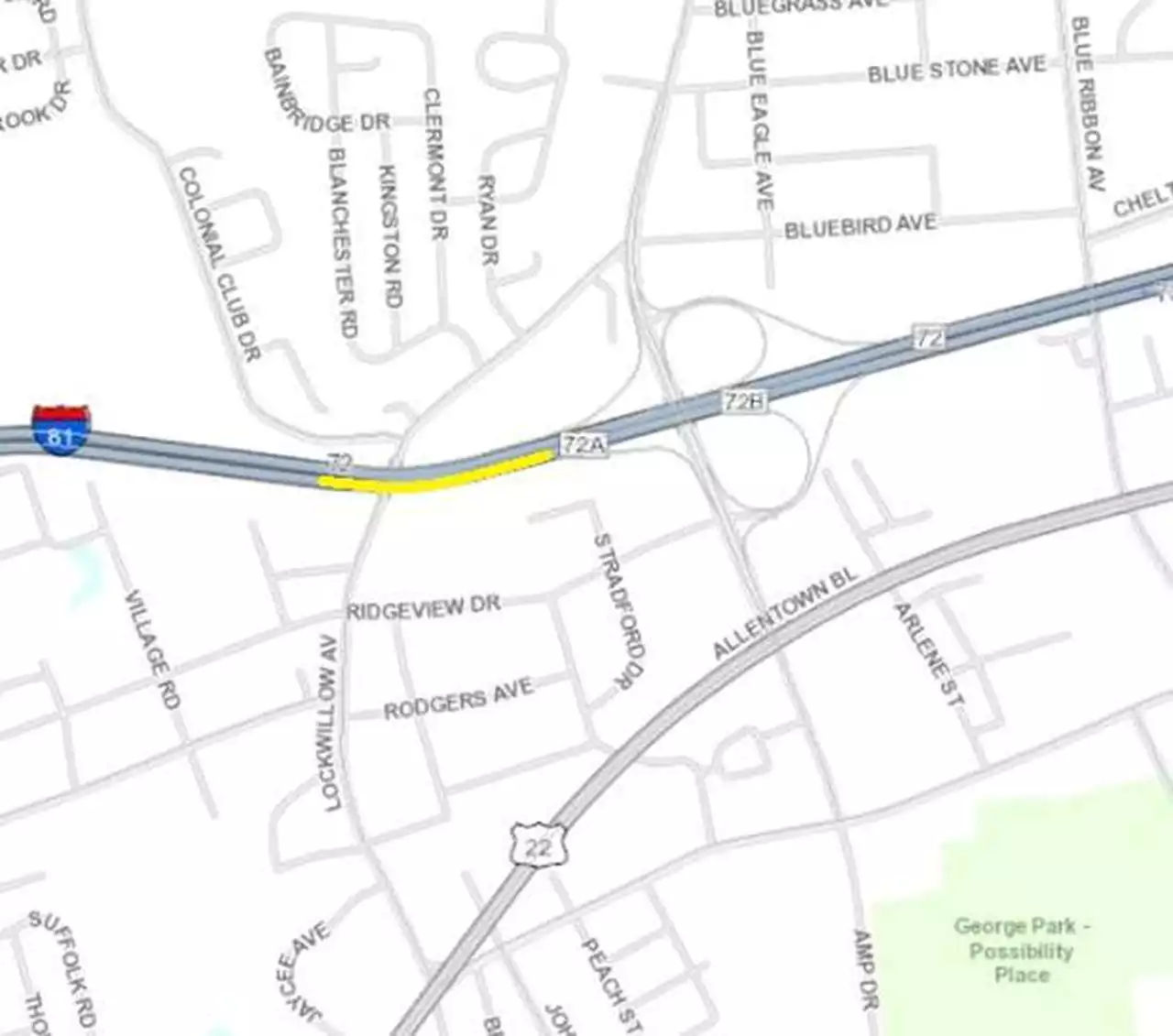 Lane restriction set for northbound I-81 at sound wall project in Dauphin County: PennDOT