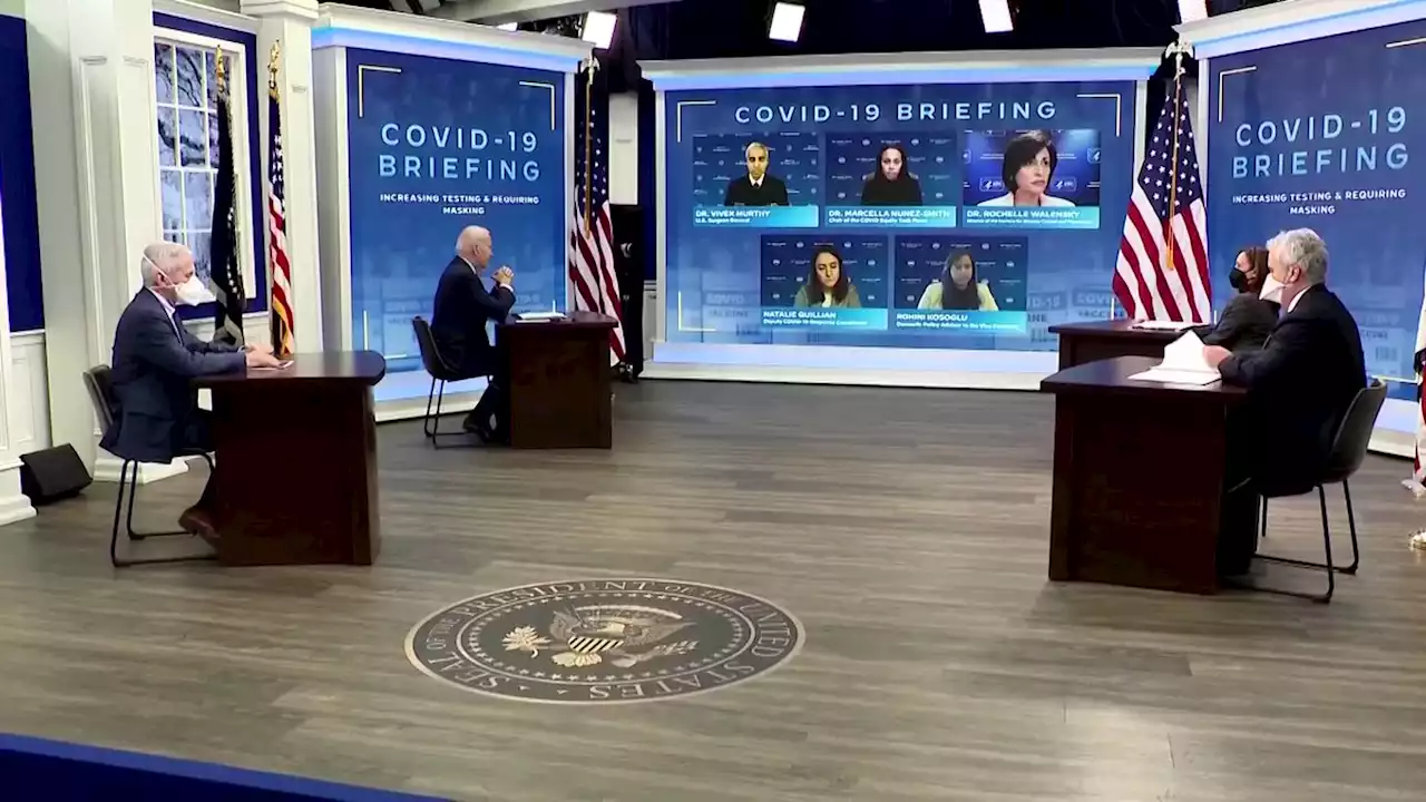 Biden urges vaccines, says not even the White House is immune to COVID-19