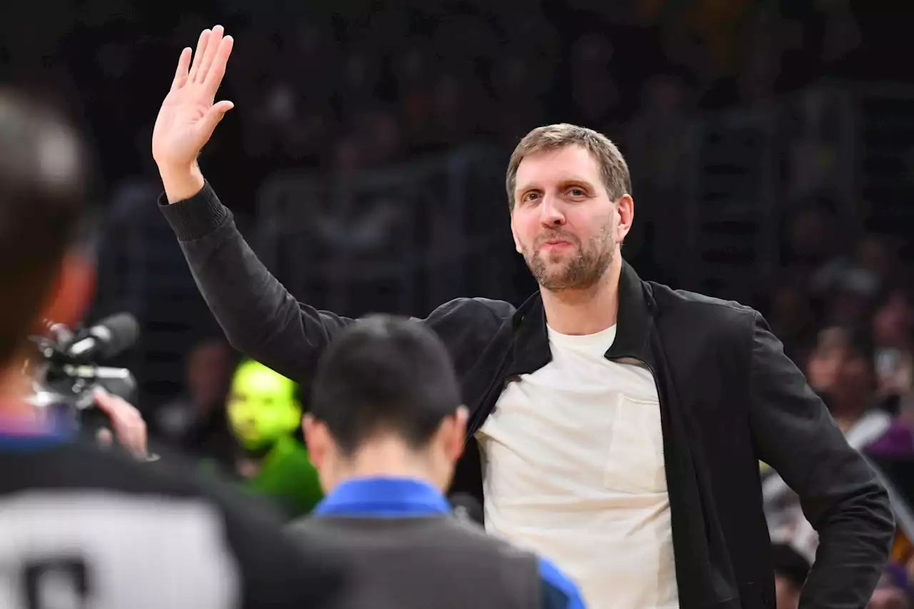 Dallas Mavericks Legend Dirk Nowitzki's #41 Jersey Retired During Postgame Ceremony Wednesday Night