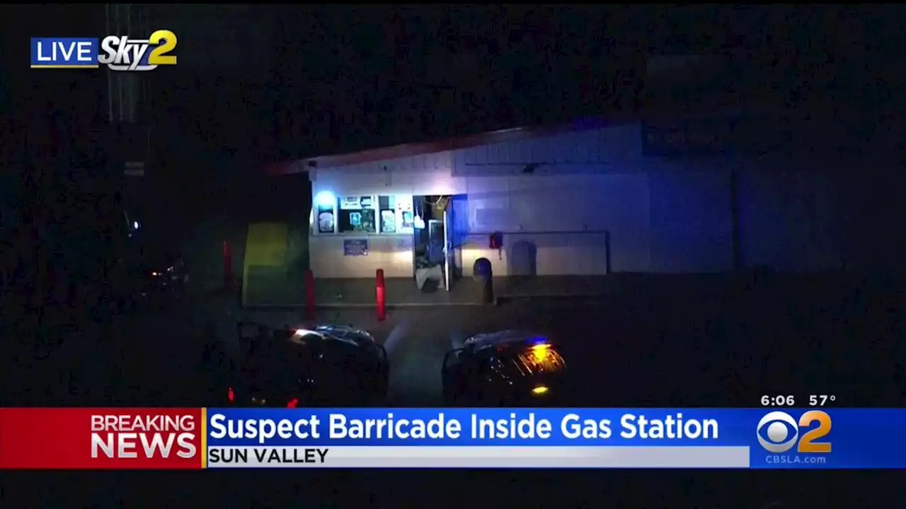 Attempted Robbery Suspect At Sun Valley Gas Station In Standoff With LAPD