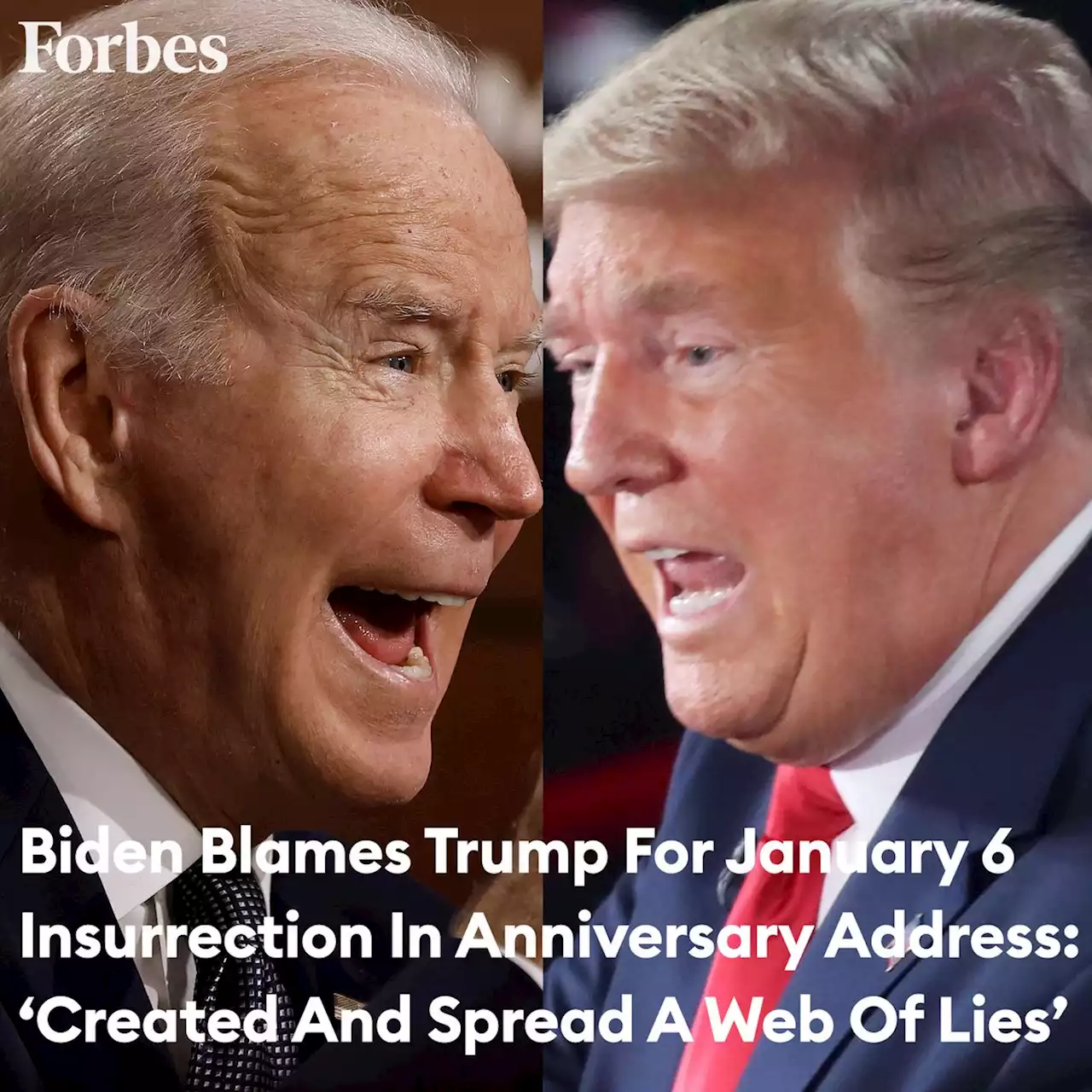 Biden Blames Trump For January 6 Insurrection In Anniversary Address: ‘Values Power Over Principle’