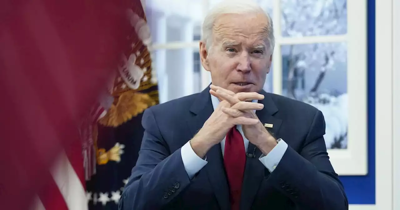 Without mentioning him by name, Biden slams Trump in marking first anniversary of Capitol riots