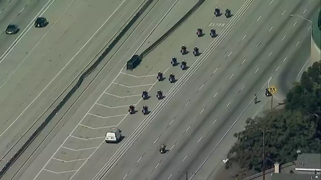 WATCH LIVE: Procession underway for L.A. County firefighter who died battling house fire