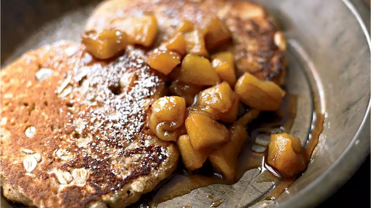 Oatmeal Pancakes With Cinnamon Apples Recipe — Eat This Not That