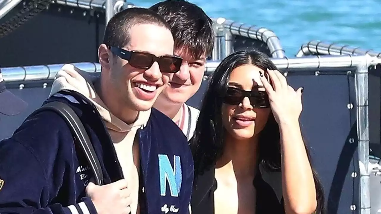 Kim Kardashian and Pete Davidson Smile BIG During Bahamas Getaway