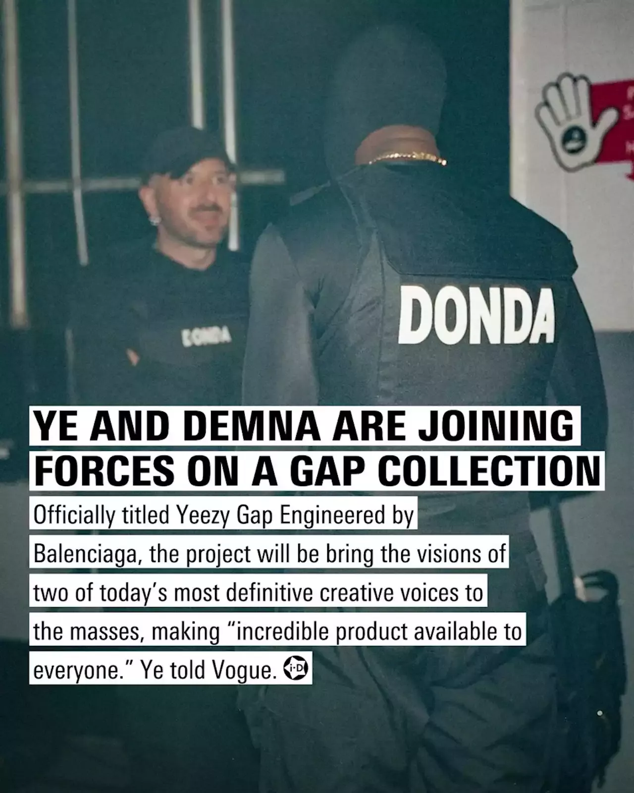 OMG! Ye and Demna are joining forces on a Gap collection