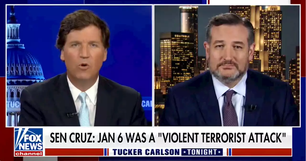 Ted Cruz Begs Carlson’s Forgiveness for Being Mean to Violent Insurrectionists